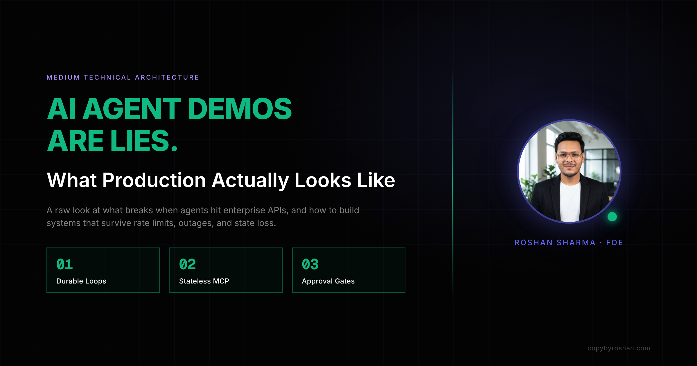 Most AI Agent Demos Are Lies. Here’s What Production Actually Looks Like.