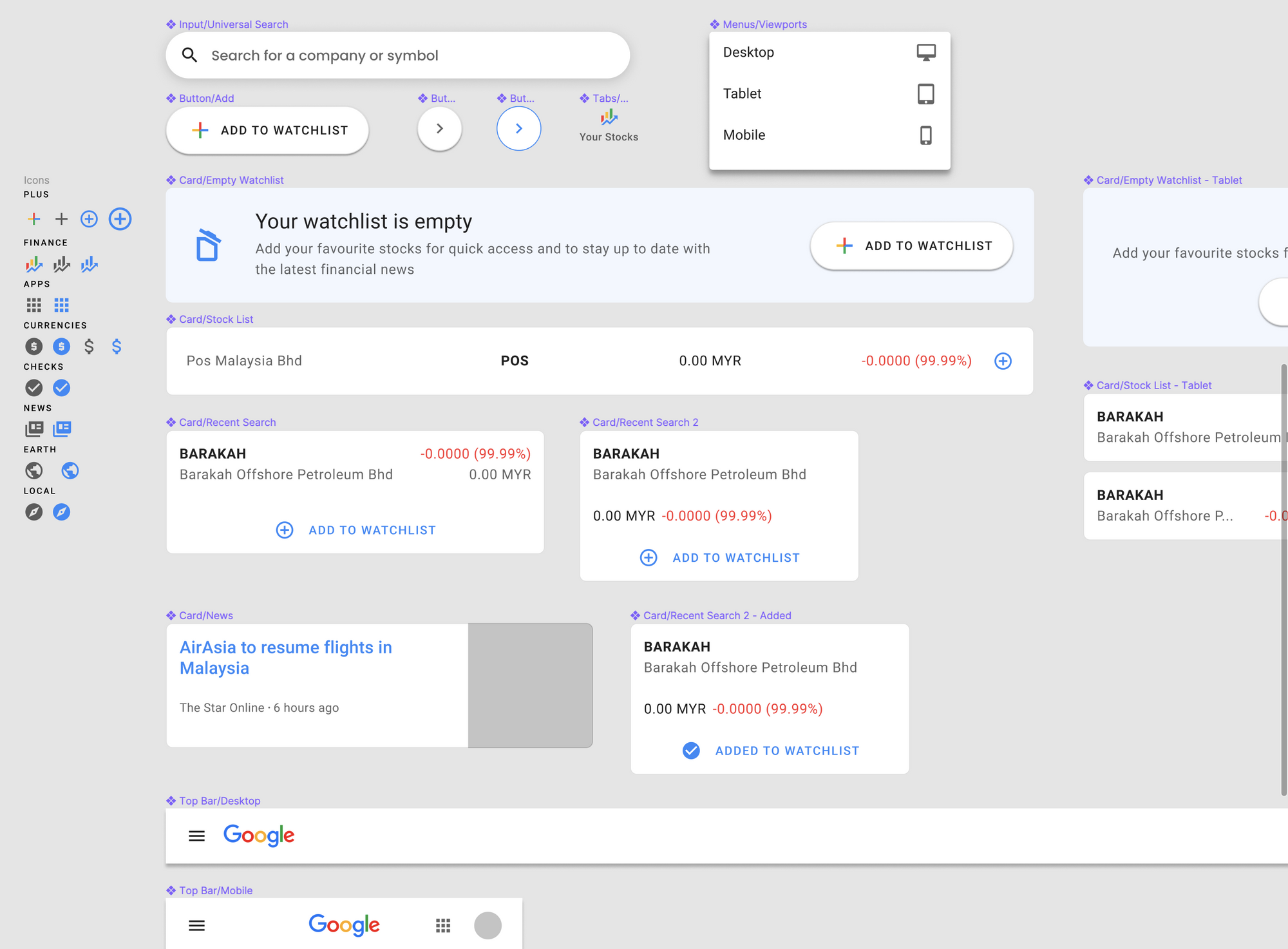 Case Study: Google Finance Redesign