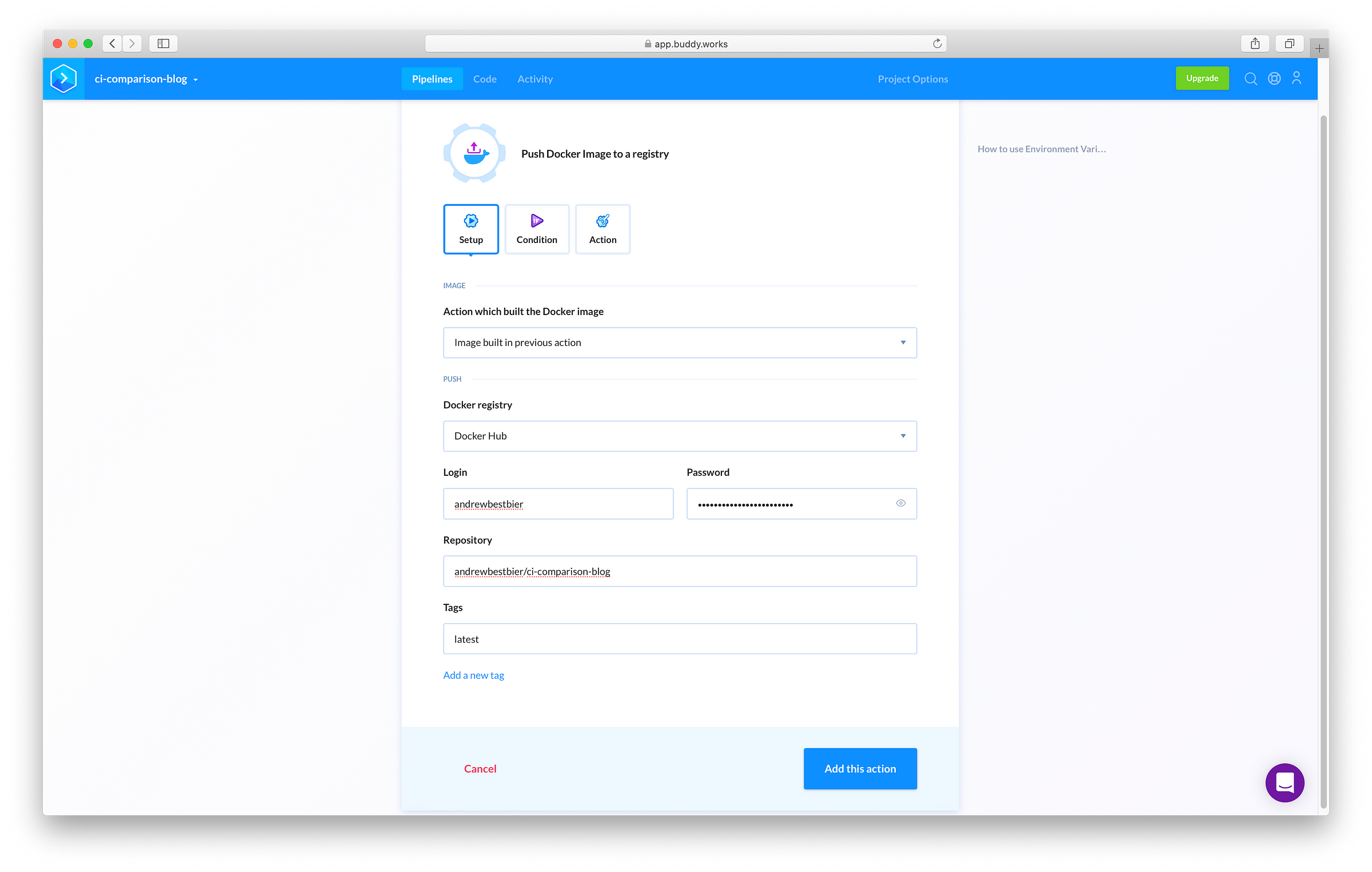 Providing Docker Hub credentials Providing Docker Hub credentials