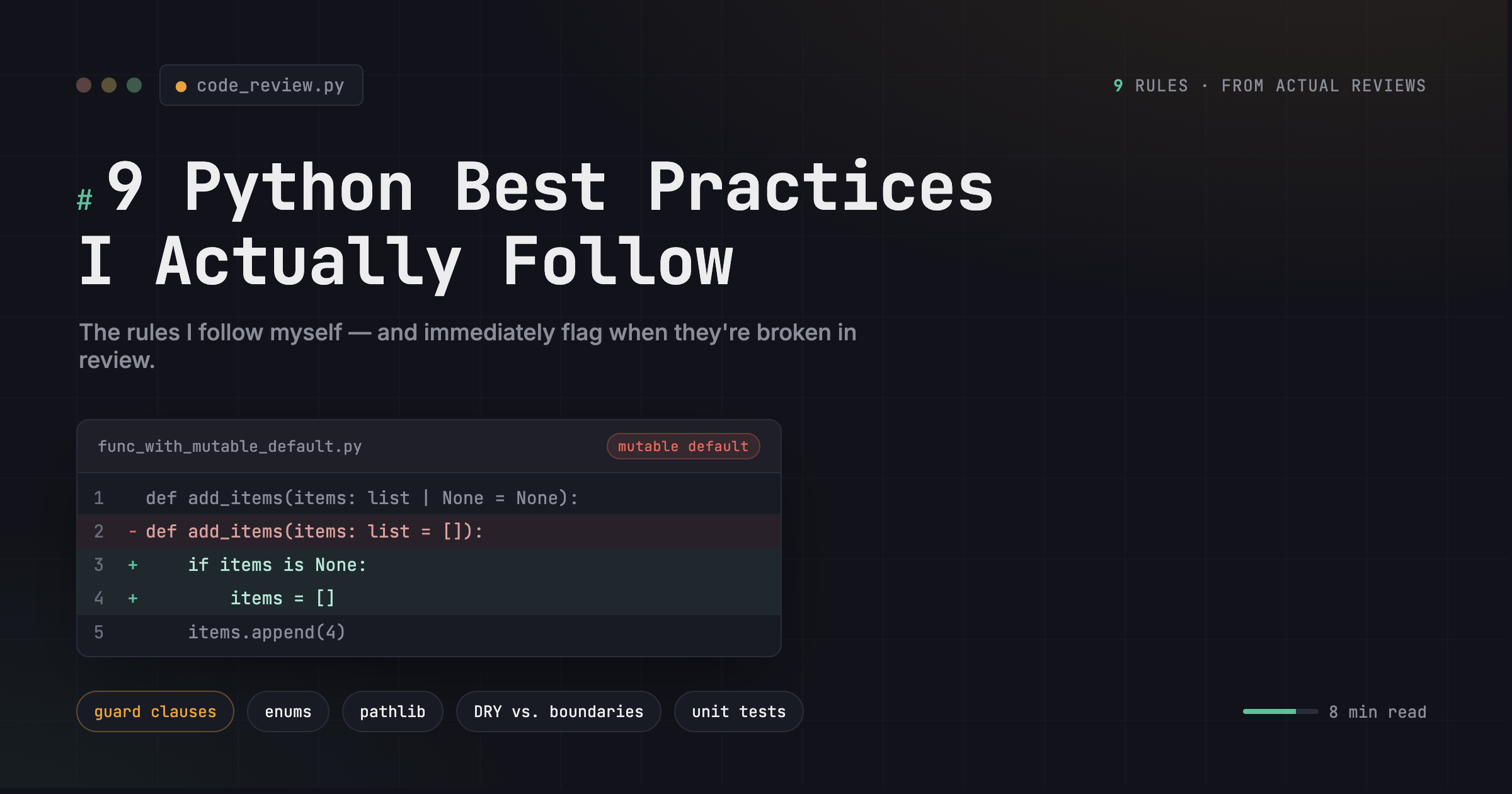 9 Python Best Practices I Actually Follow