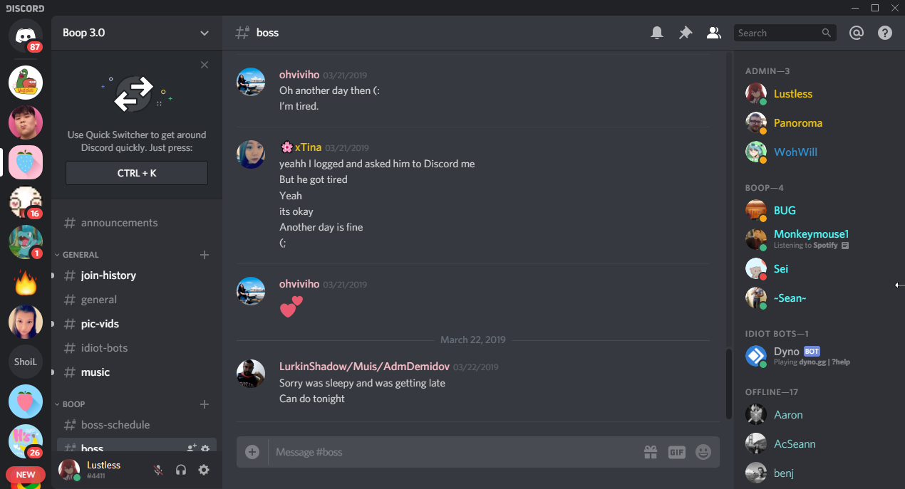 discord s ui when a server is selected - fortnite discord icon