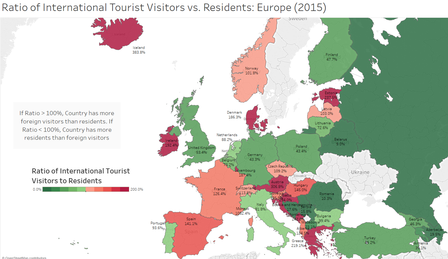 Which European Countries are Overrun with Tourists? A Data Story