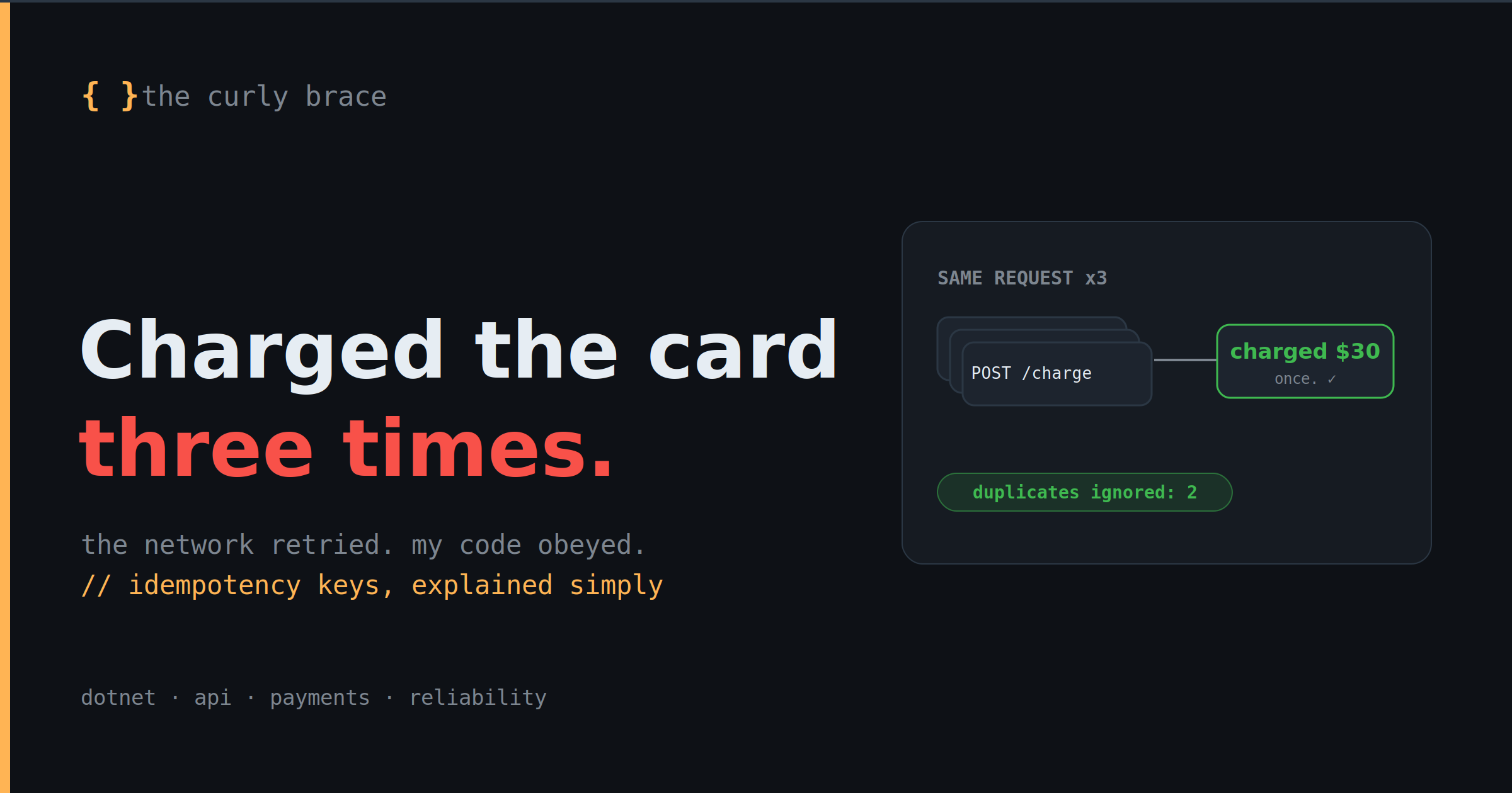 A Customer Got Charged Three Times. The Scary Part? My Code Worked Exactly as Written.