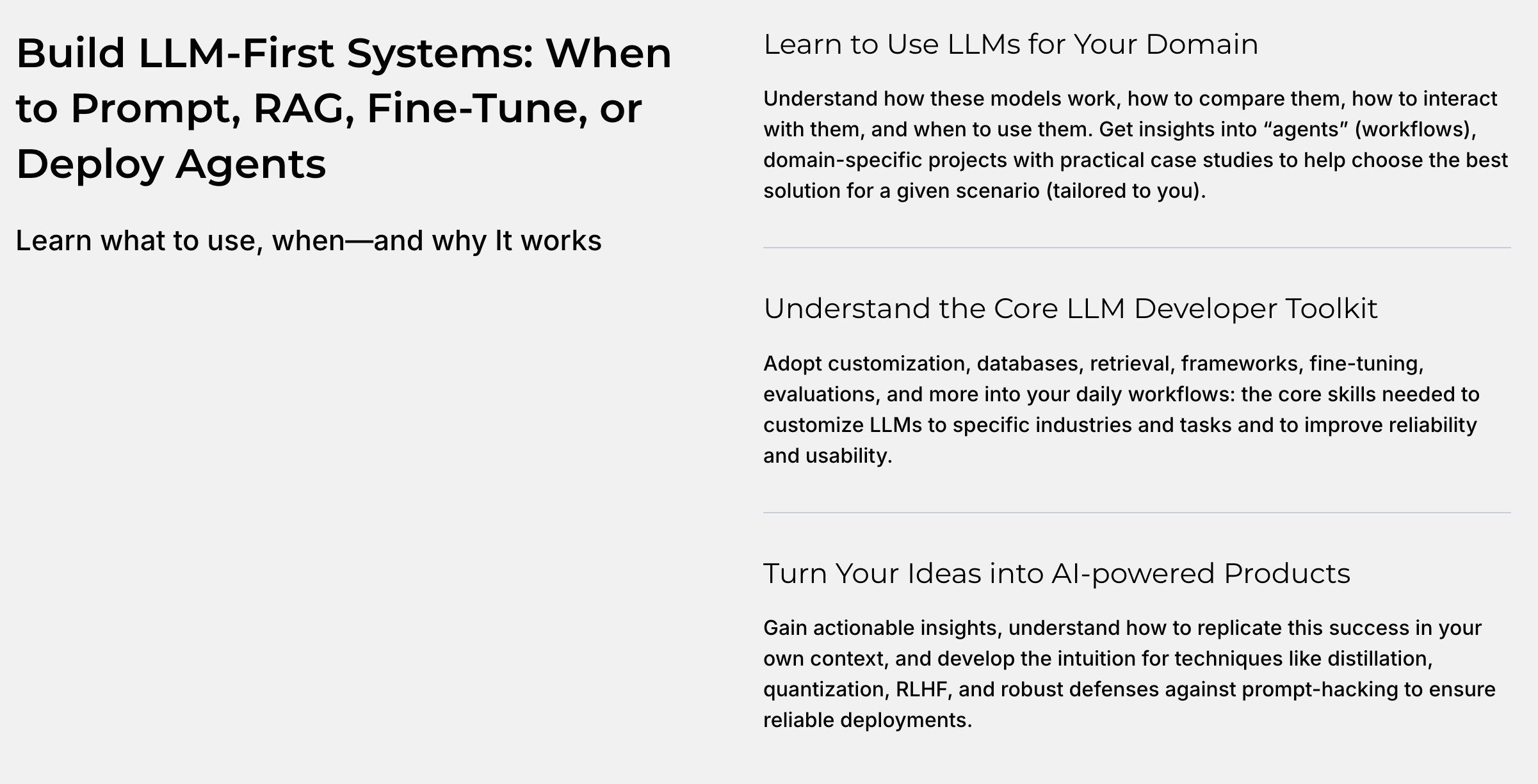 Free Cheat Sheet from Our 10-Hour LLM Primer