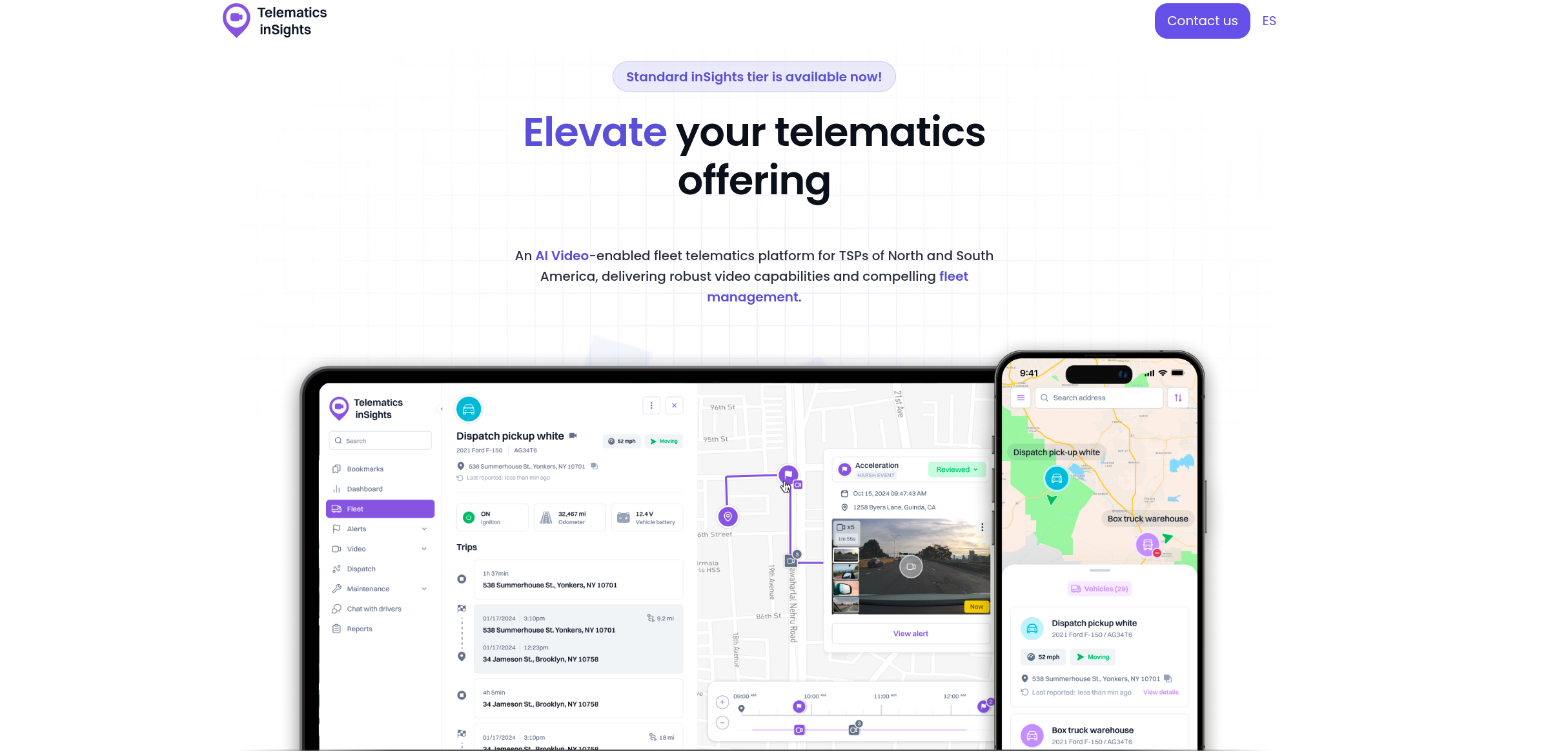 Powered by flespi: Telematics inSights