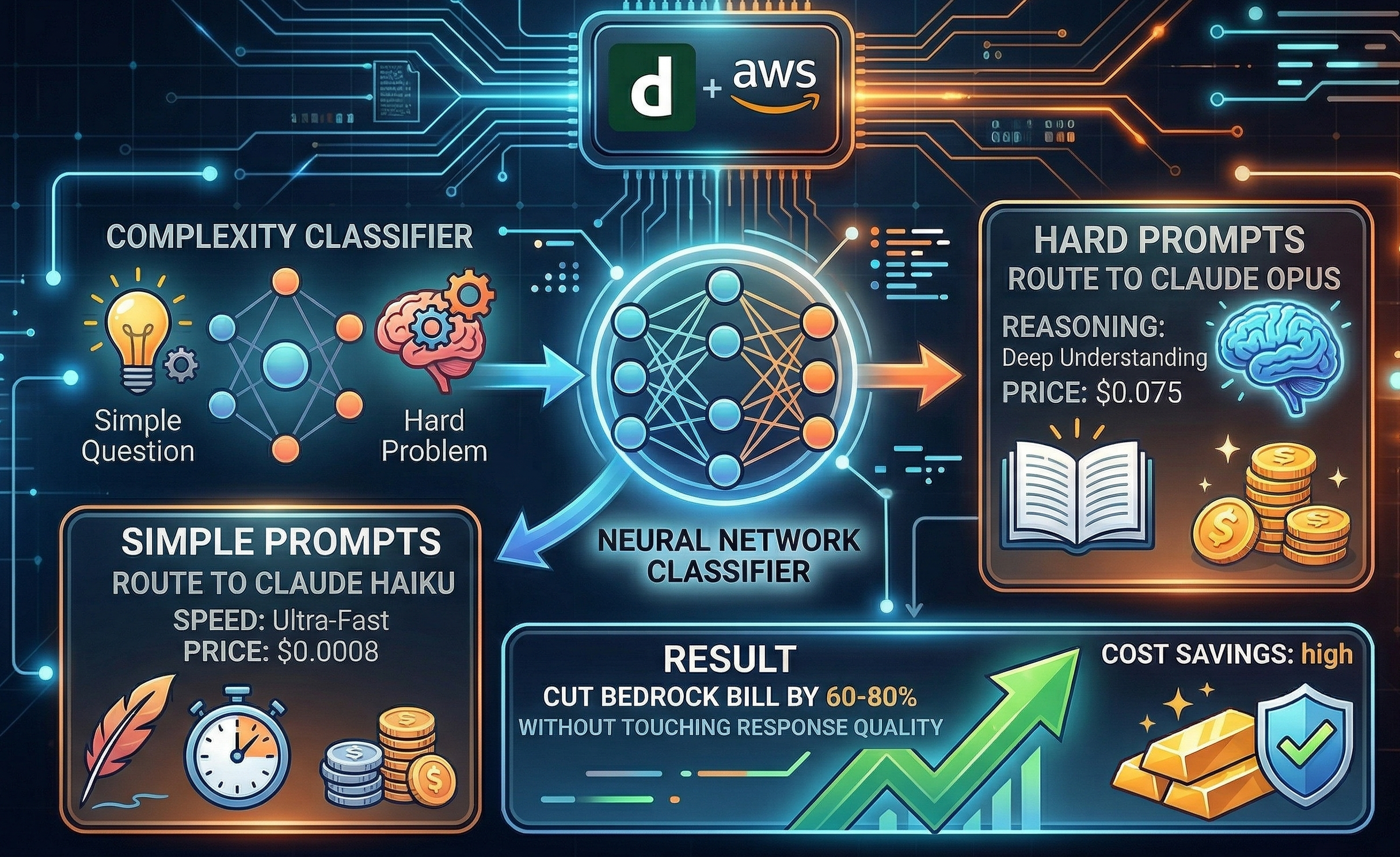 Django + Bedrock Intelligent Prompt Routing: Auto-Selecting Claude Haiku vs Opus by Complexity