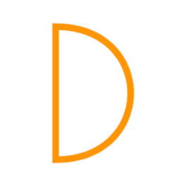 A simple "D" shaped image