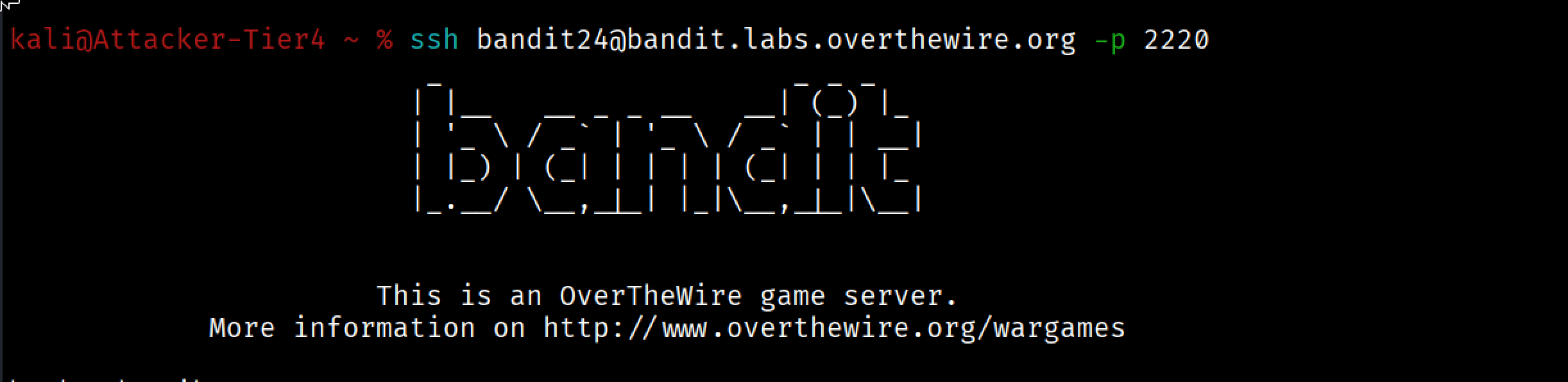 OverTheWire Bandit Walkthrough — Level 24 → 25 | 30-Day Cybersecurity Learning Journey (Day 24)