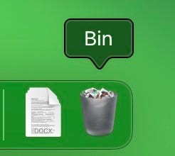 Trash bin on Mac