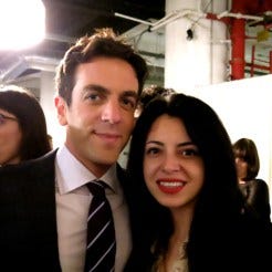 B.J. Novak and Sara Ortiz