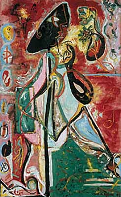 Jackson Pollock, Moon woman, 1942, Peggy Guggenheim Museum, Venice