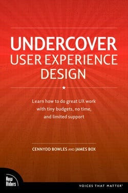 Undercover User Experience Design book cover