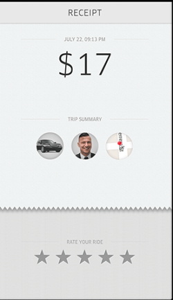Uber App Screen