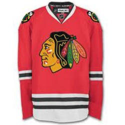 chicago blackhawks red vintage hockey jersey