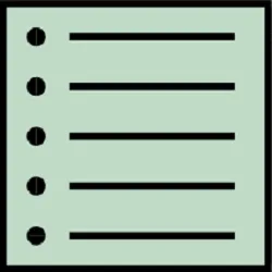 Una imagen que simula un bloc de notas con anotaciones con la que se representa el nivel Alcance