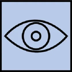 Una imagen que muestra el contorno de un ojo y que sirve para representar el nivel Superficie