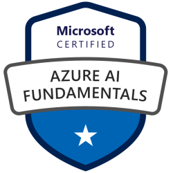 Badge da certificaçãoAzure AI Fundamentals