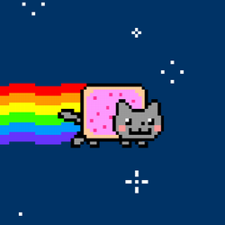Nyan Cat, an NFT recently sold for about $580,000 USD