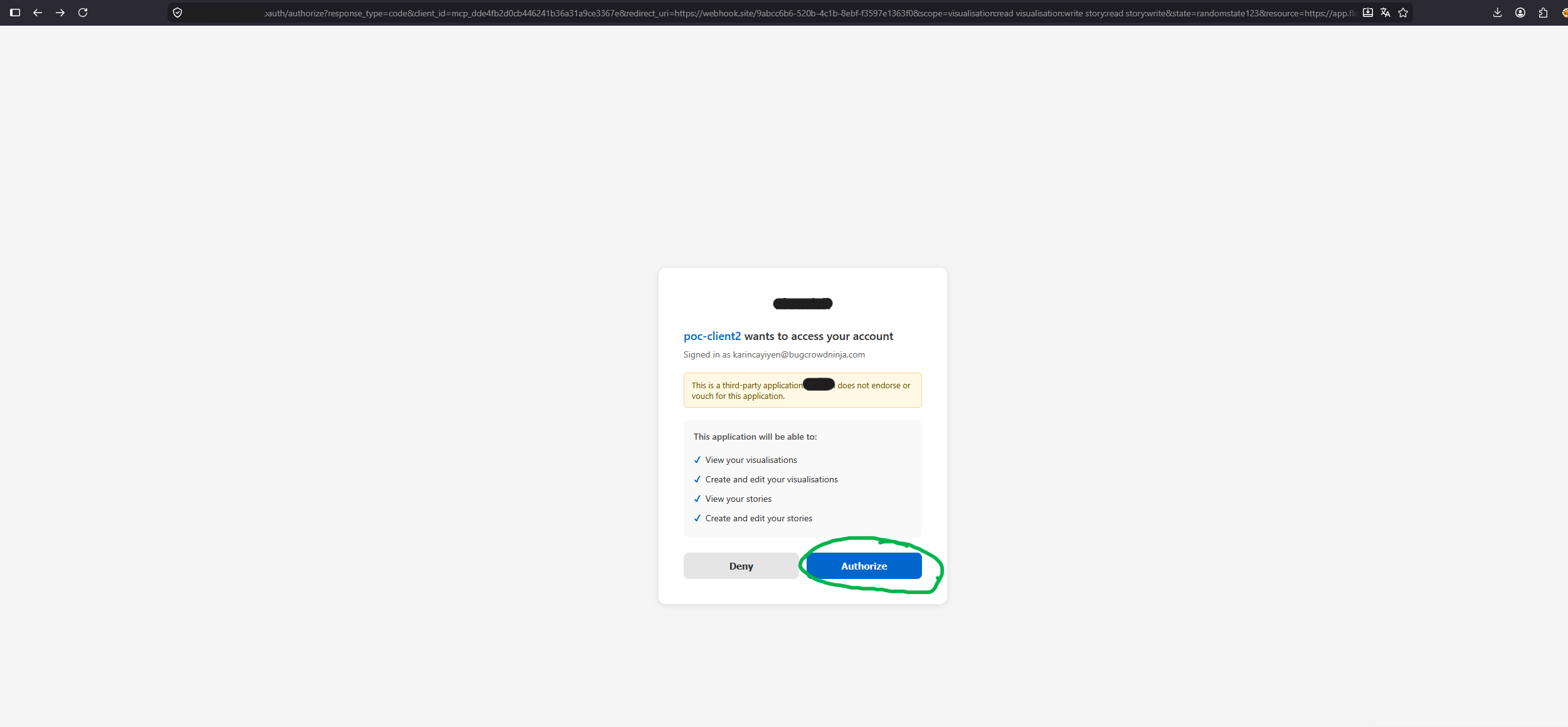 A Critical OAuth Vulnerability in a Data Visualization Platform: One-Click Account Takeover