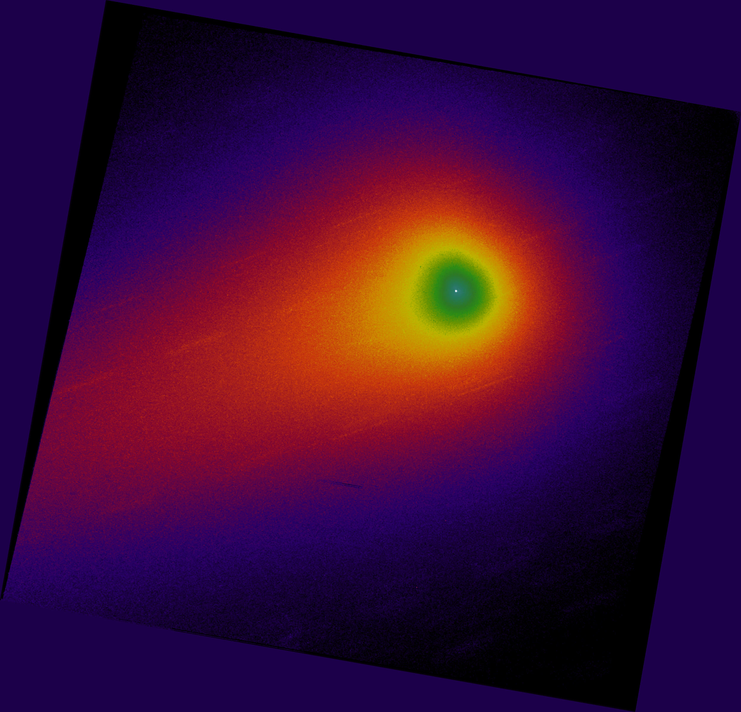 Weird Jet Geometry Around 3I/ATLAS in Hubble Images from January 14 20