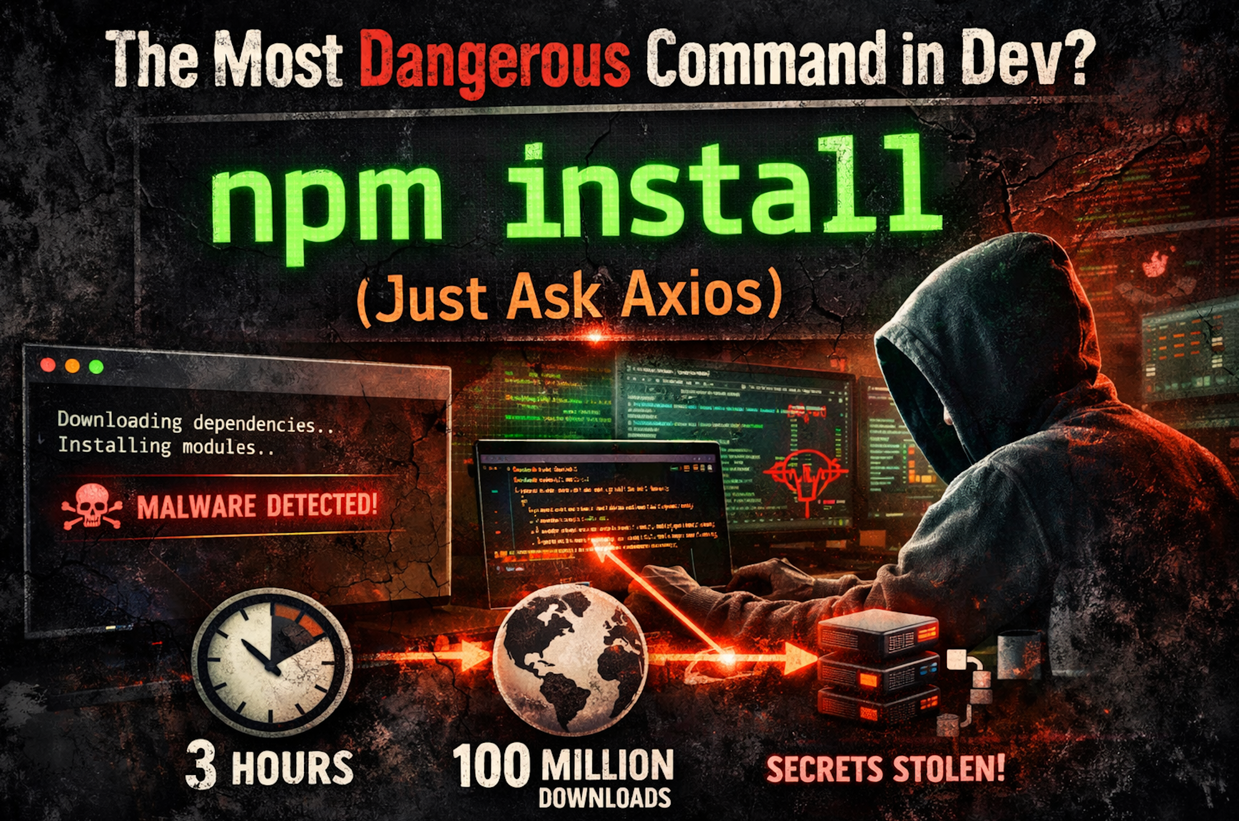 The Most Dangerous Command in Dev? npm install (Just Ask Axios)