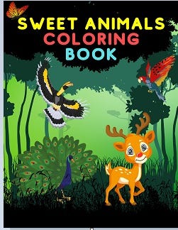 This coloring book 📚 features 200 simple coloring pages of the animal kingdom 🦁, designed in a cute style for children 🧒. They can spend hours ⏰ exploring color combinations 🎨 and expressing their creativity ✨. This book provides happy 😊 and relaxing moments 🧘‍♂️ for parents and children 👨‍👩‍👧‍👦, while helping kids recognize the vast and diverse animal world 🌍. From big cats in the jungle 🐅 like tigers and lions to domestic animals 🐶 🐠, this book has it all.