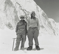 Portrait of Edmund Hillary and Sherpa Tenzing Norgay in Nepal, March 1953-Mount Everest Expedition