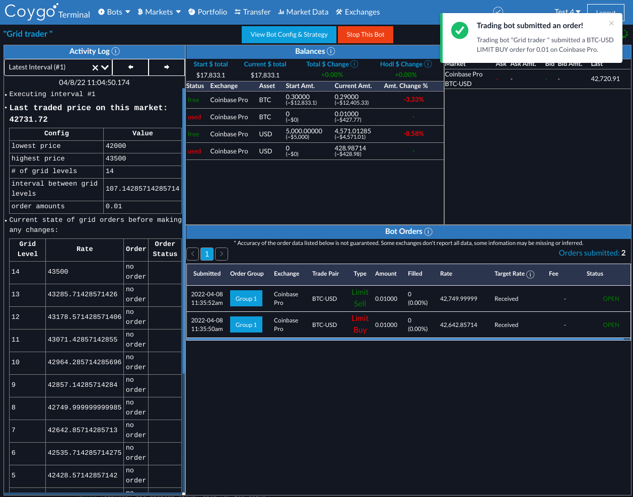 Crypto Trading Bots With Coygo  — Simple, Secure, Fast