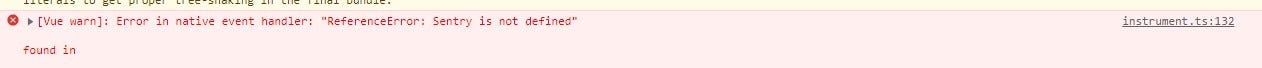 Sentry ReferenceError