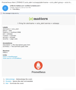 Learn more about the xMLabs xMatters-Prometheus integration on GitHub.