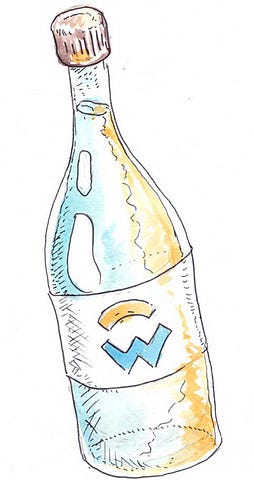 Illustration by Patrick Leahy of a bottle of Workday’s “special sauce.”