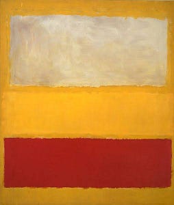 №13 (White, Red on Yellow) | 1958 | Mark Rothko.