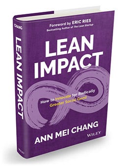 Book cover: Lean Impact by Ann Mei Chang