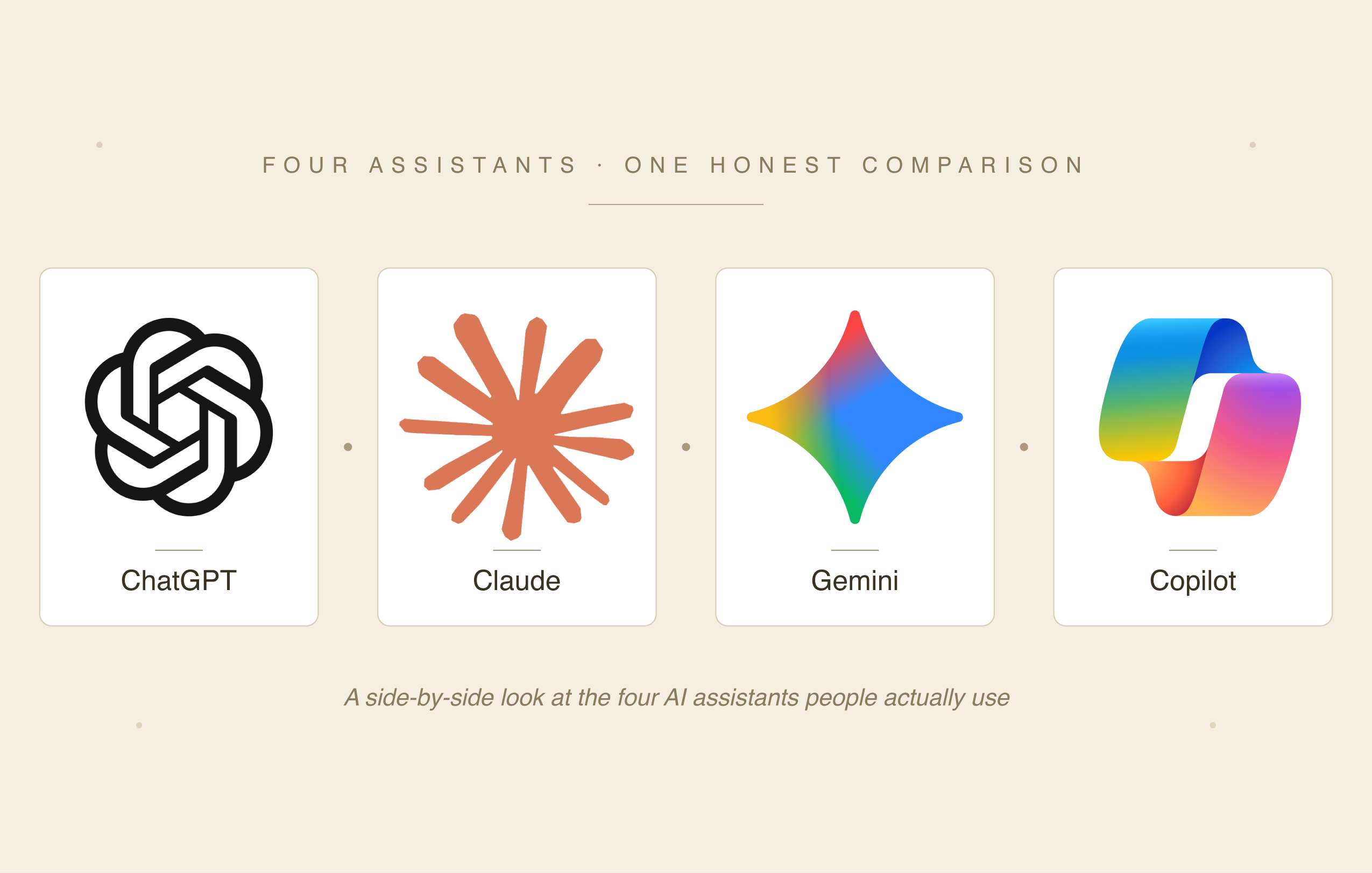 I Compared Claude, ChatGPT, Gemini, and Copilot. Here’s the One Most People Should Pick