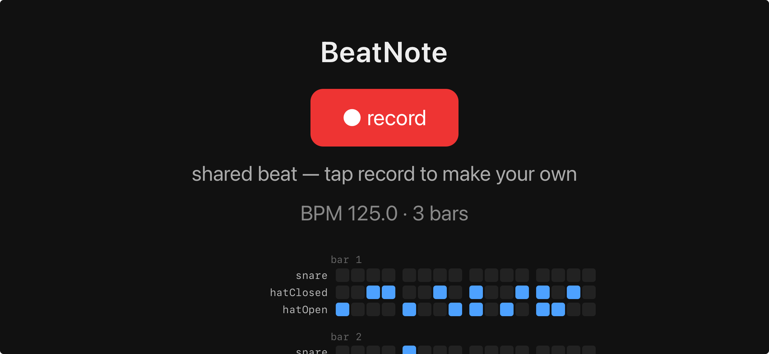 Point your phone at a beat