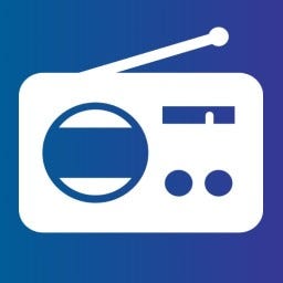 Simple and beautiful icon of the fm radio app on play store