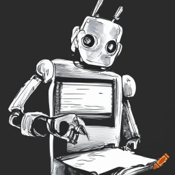 robot looking at list checkng off items