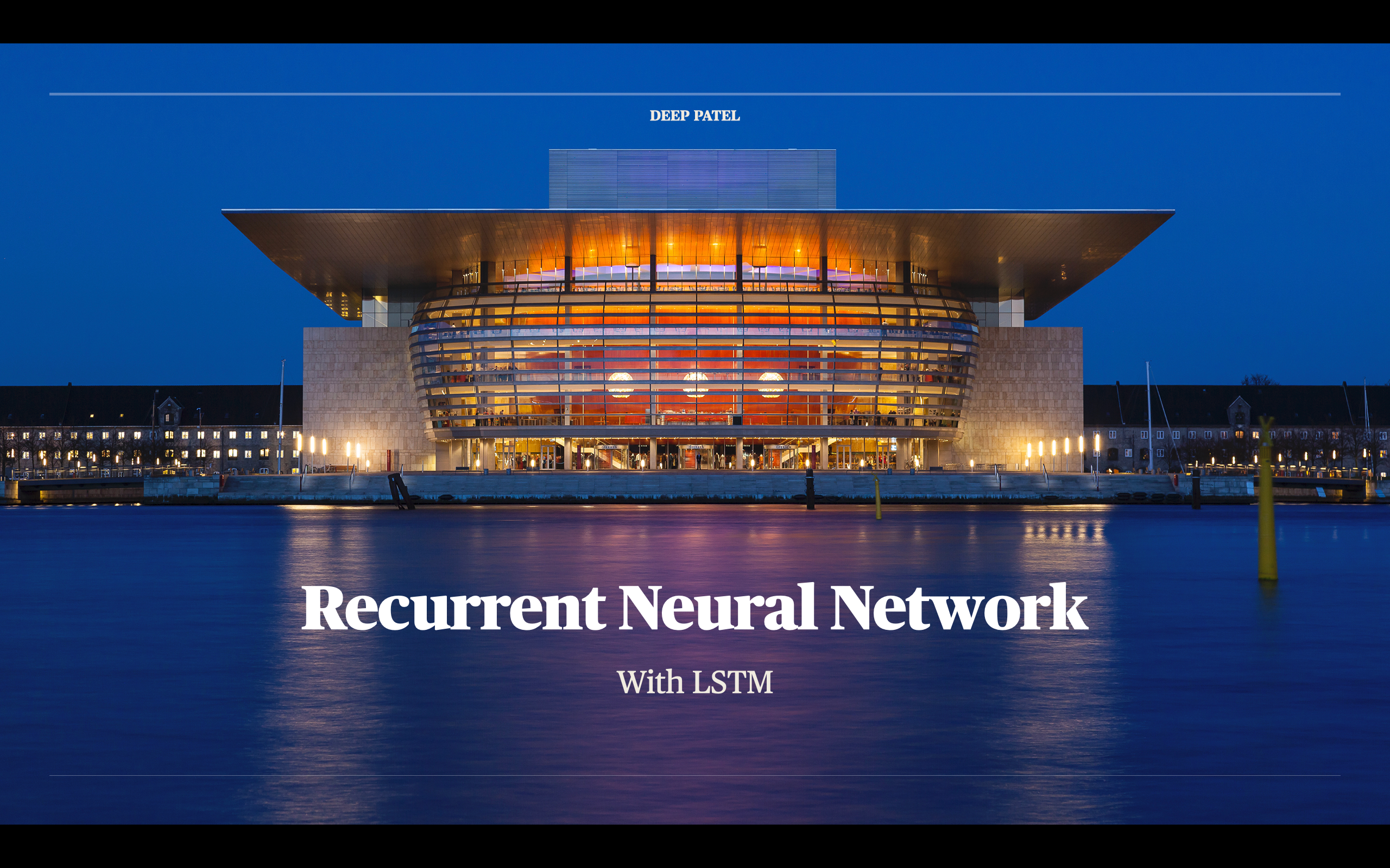 Recurrent Neural Network with LSTM
