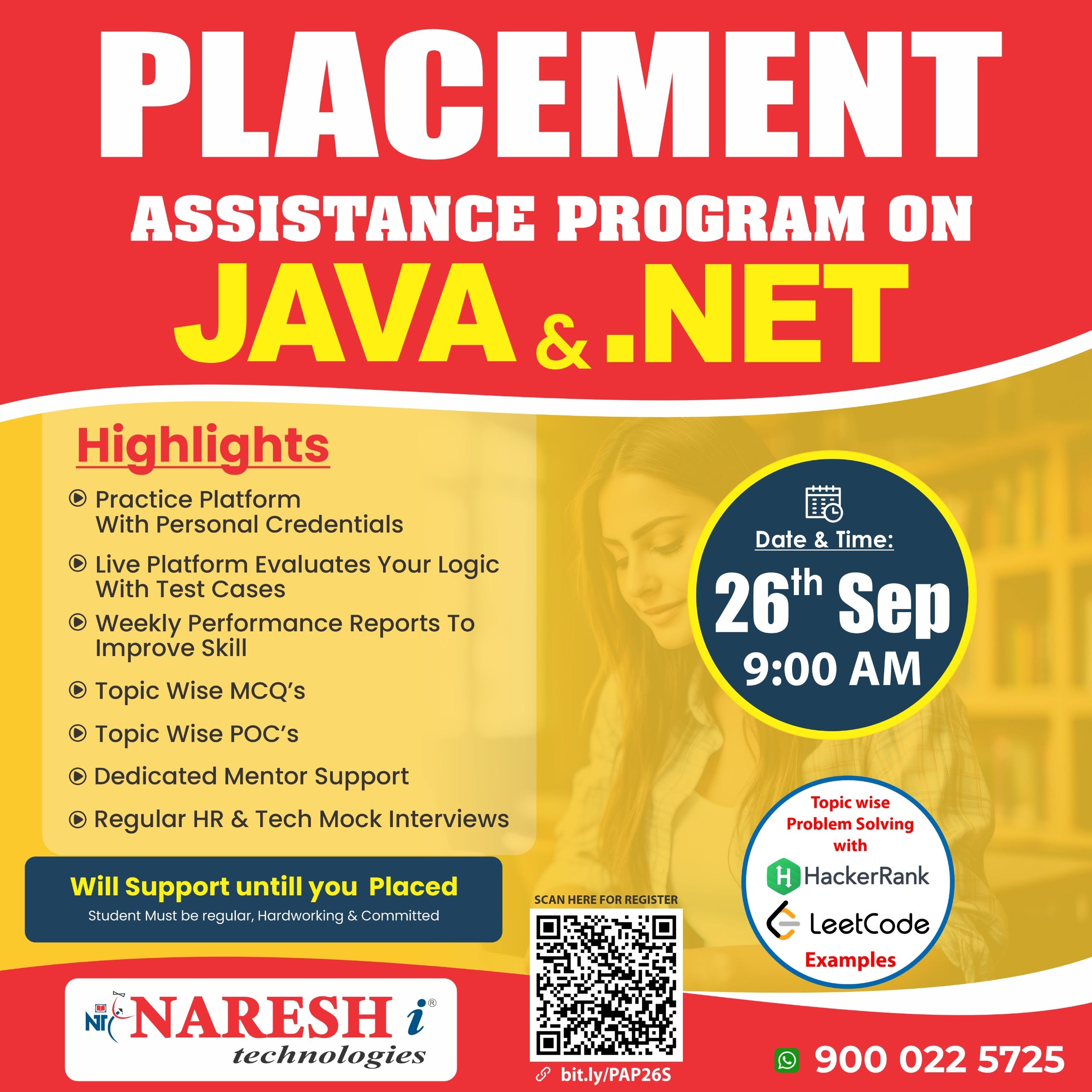 Empowering Futures: The Placement Assistance Program for Java Developer & .NET at NareshIT