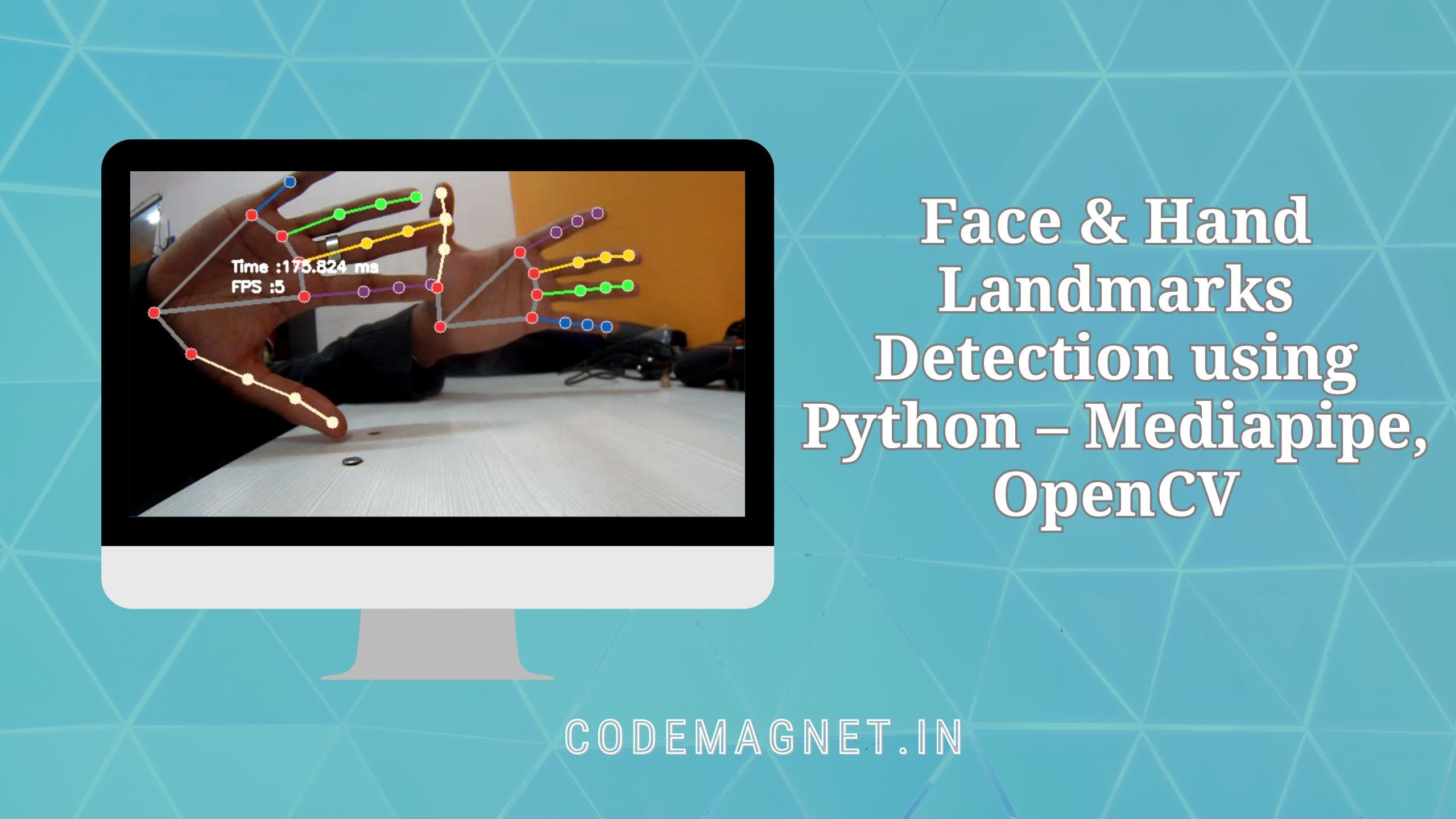 Uncover the magic of real-time face & hand landmarks detection with Python’s Mediapipe and OpenCV!