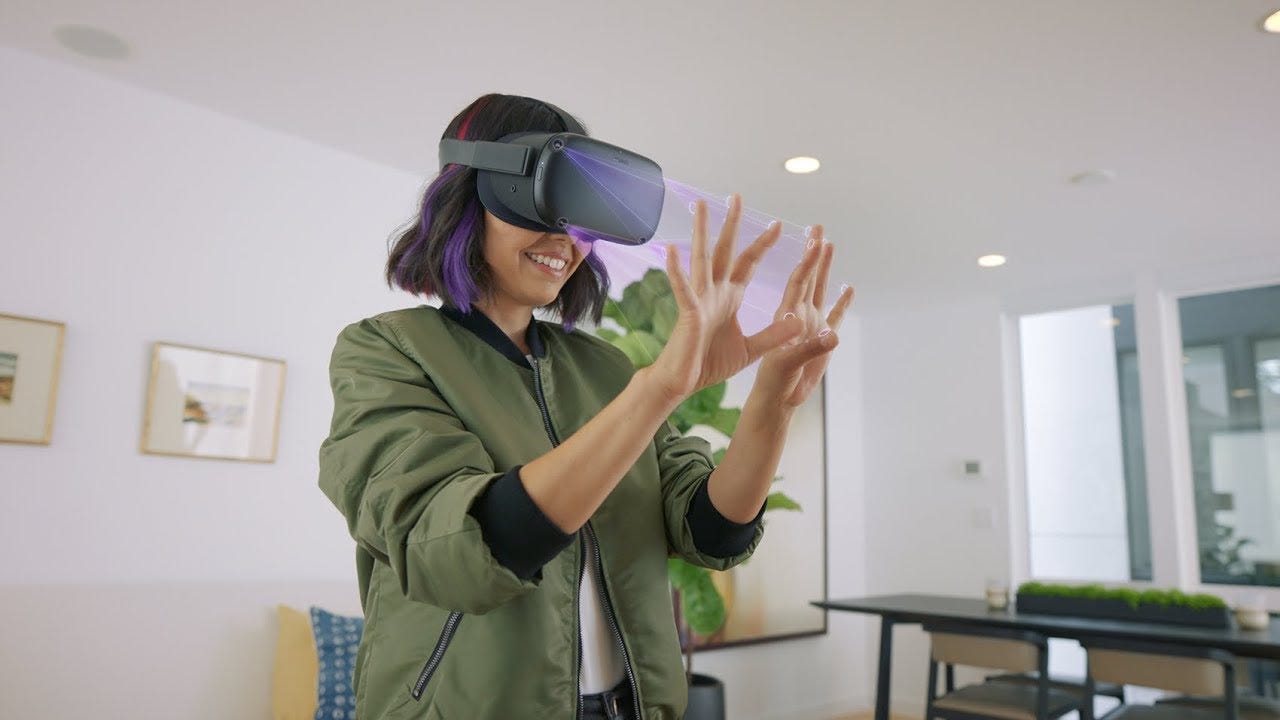 Oculus Quest — hand interaction feature