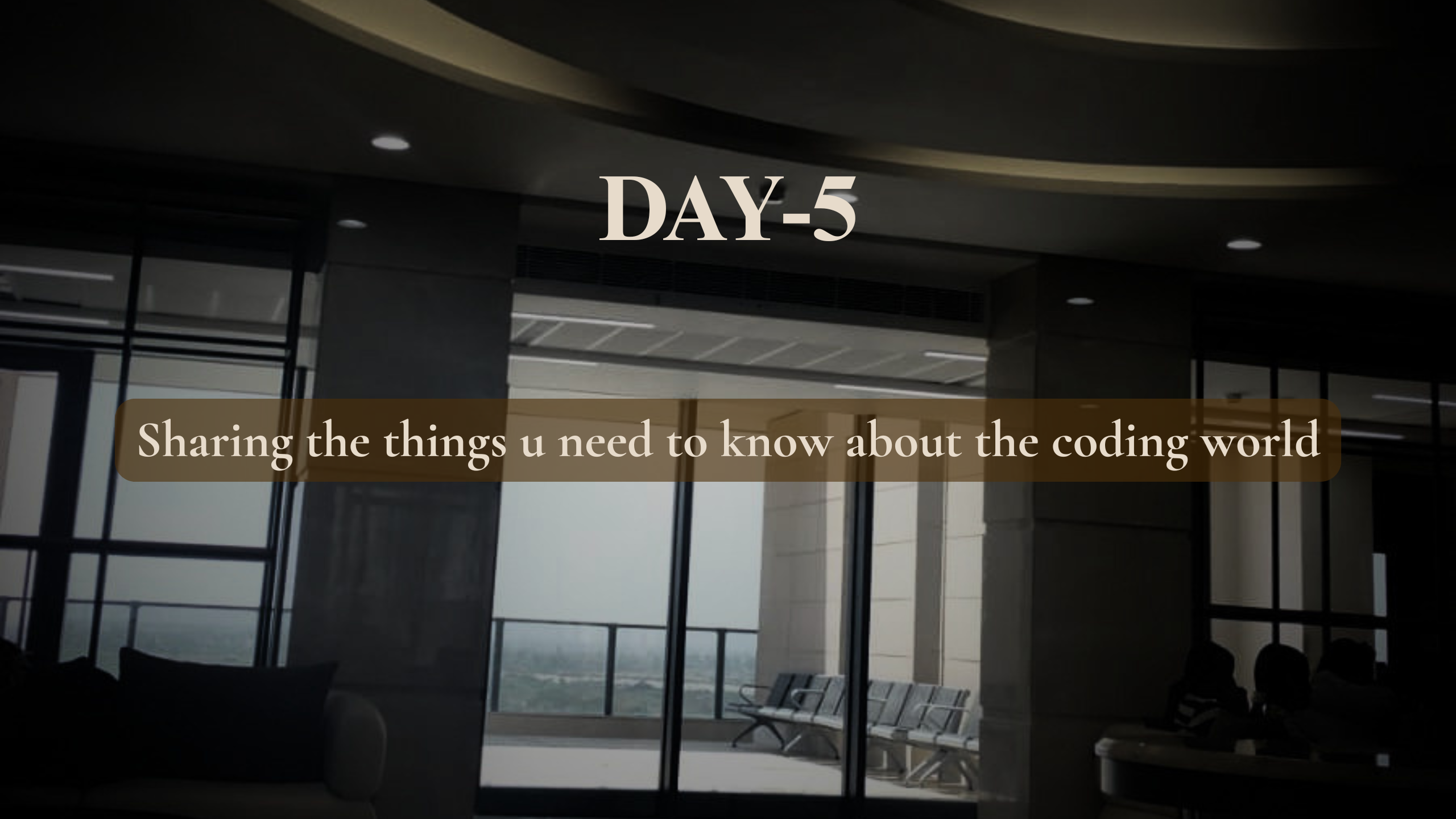 Day 5: Your Thing Should Only Make Sense To You.