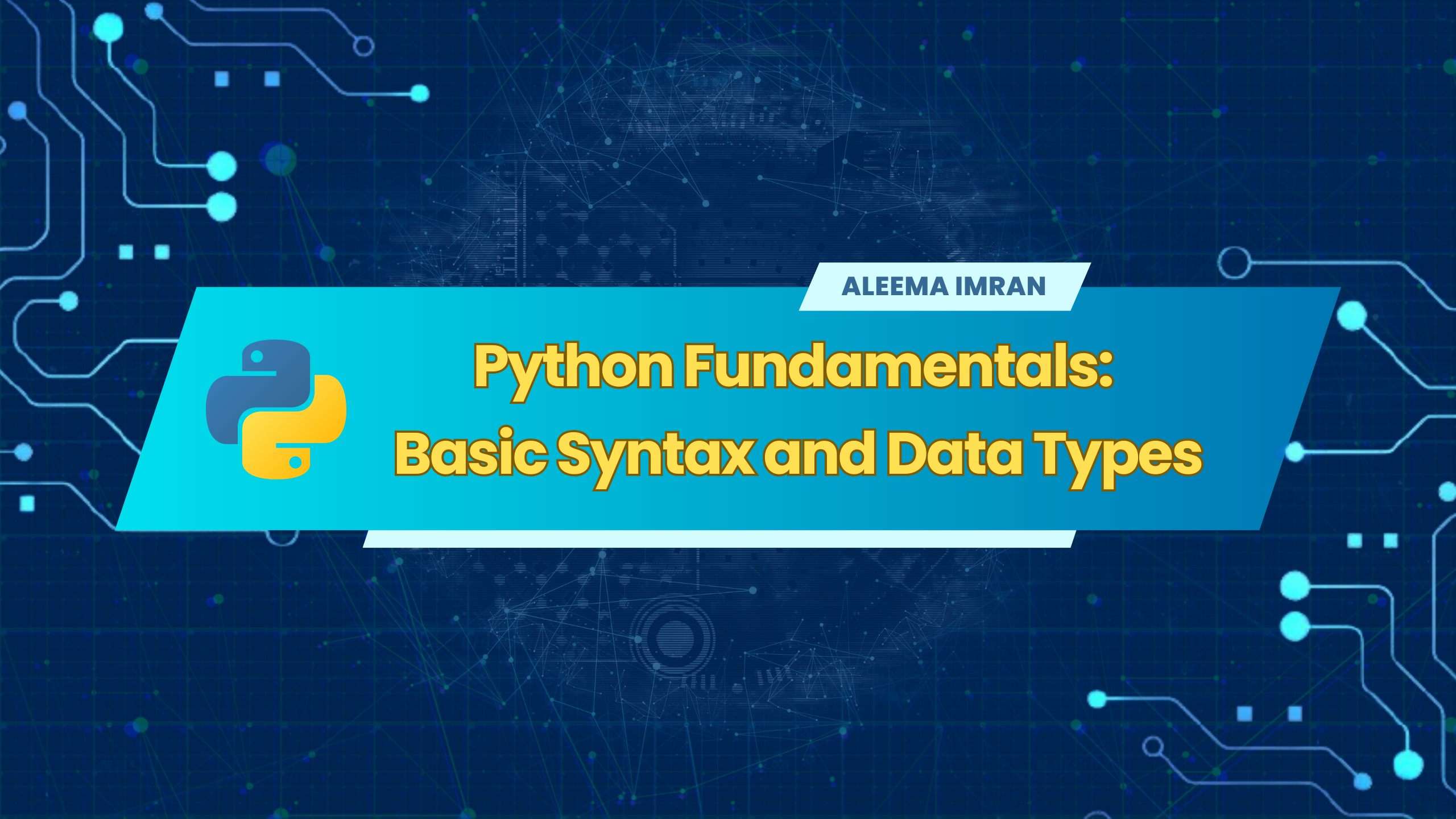 Python Fundamentals: Basic Syntax and Data Types