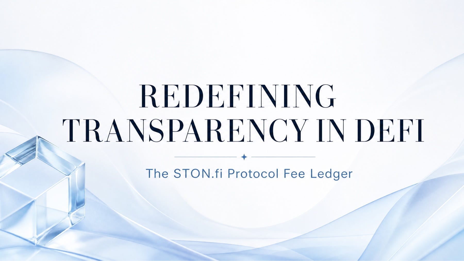 How STONfi is Redefining Transparency in DeFi: A Look at the New Protocol Fee Ledger