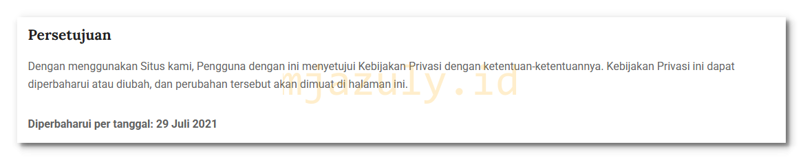Kebijakan Privasi Open Data Jabar