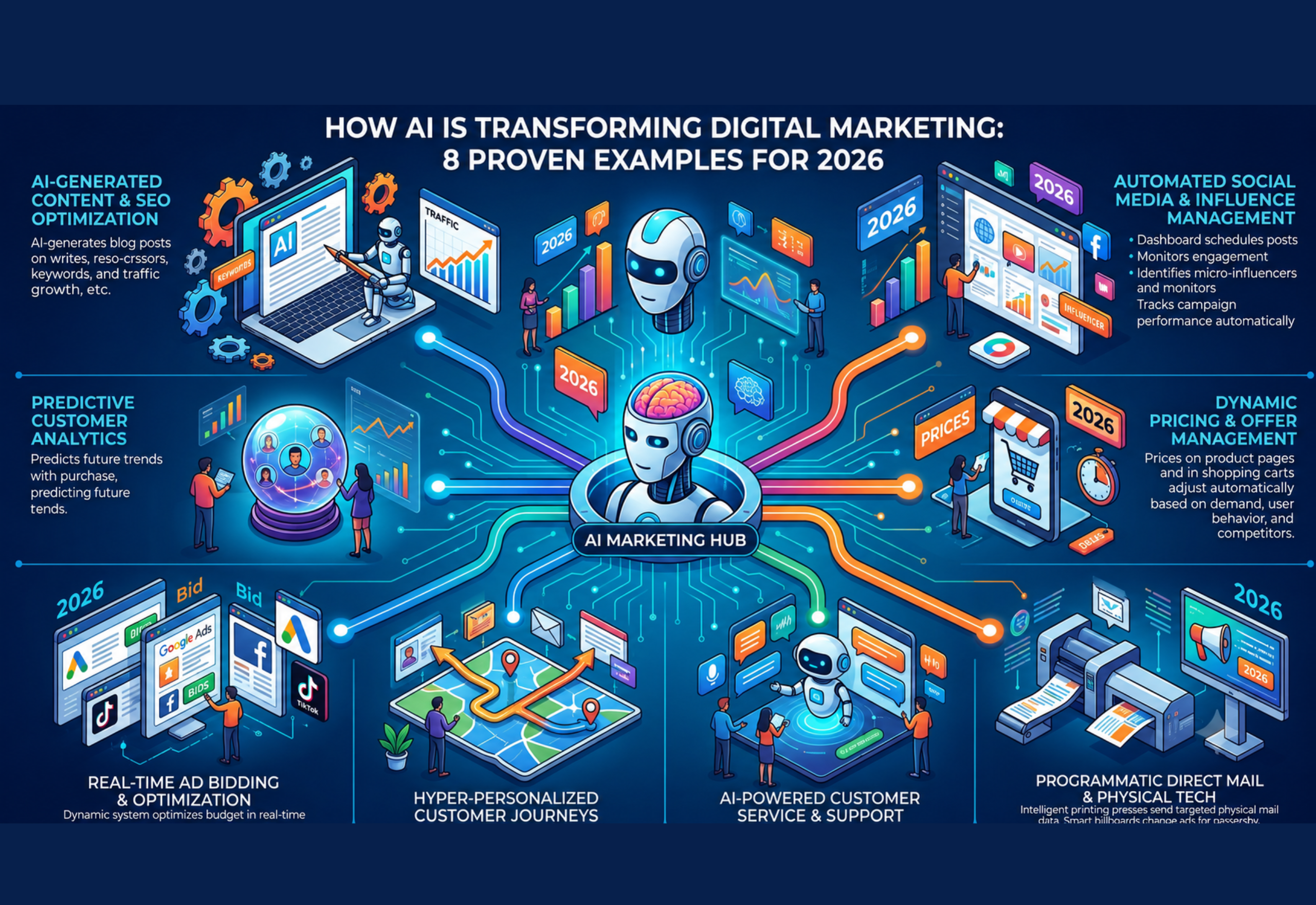 How AI is Transforming Digital Marketing: 8 Proven Examples for 2026