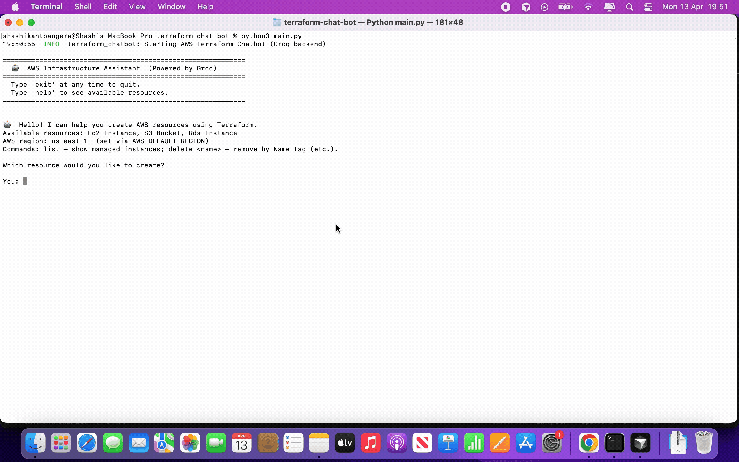 Agentic AI in Action: A Chatbot That Actually Provisions AWS Infrastructure