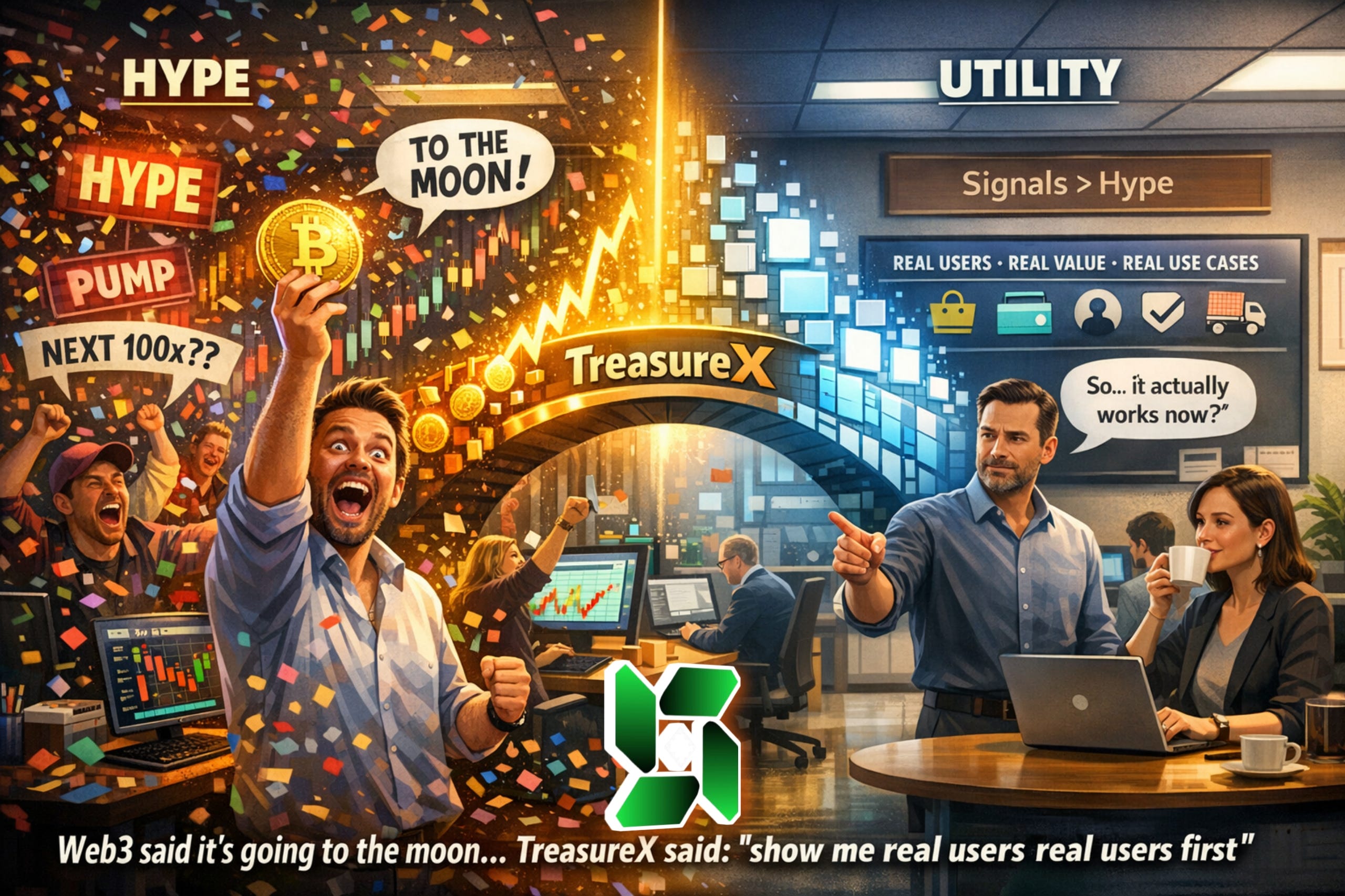 From Hype to Signals: How TreasureX Reflects Web3’s Shift Toward Real-World Utility and Adoption