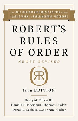 Robert's Rules of Order E book