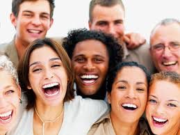 Group of people laughing